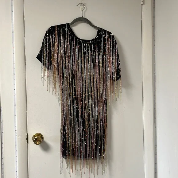 Nasty Gal | Dresses | Multi Color Beaded Tassel Dress | Poshmark